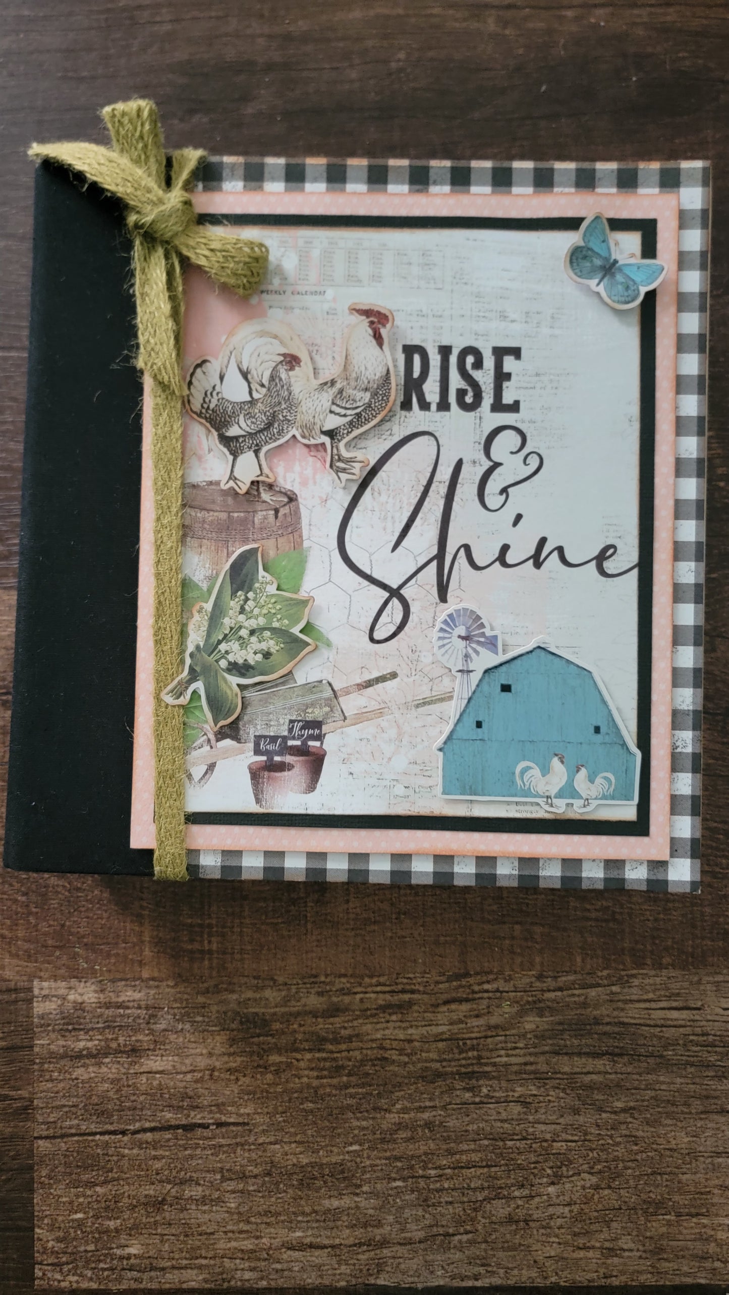 Rise and Shine fully assembled snap binder