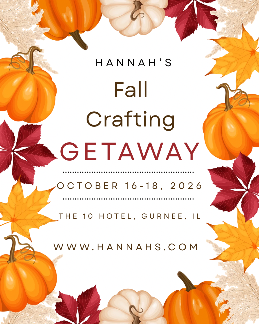 Hannah’s Fall Craft Weekend Deposit