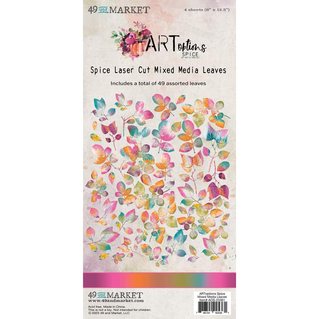 ARToptions Spice laser cut mixed media leaves