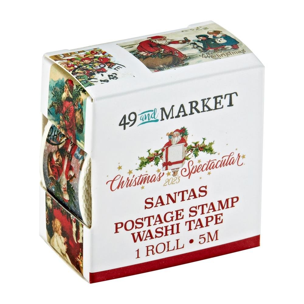 *PRE-ORDER* 49 & MARKET CHRISTMAS SPECTACULAR SANTA'S POSTAGE STAMP WASHI TAPE