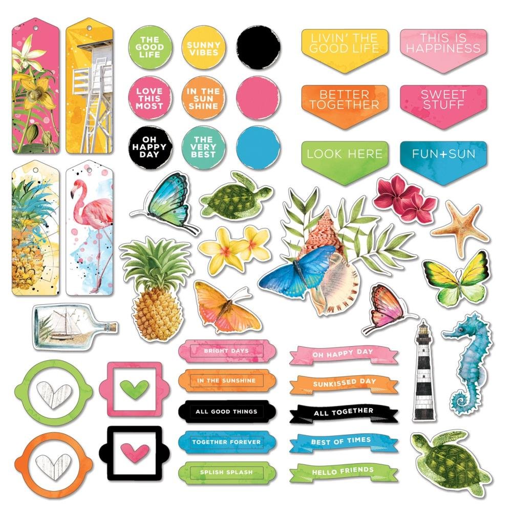 *PRE-ORDER* 49 & MARKET VINTAGE ARTISTRY SUNBURST CHIPBOARD SET
