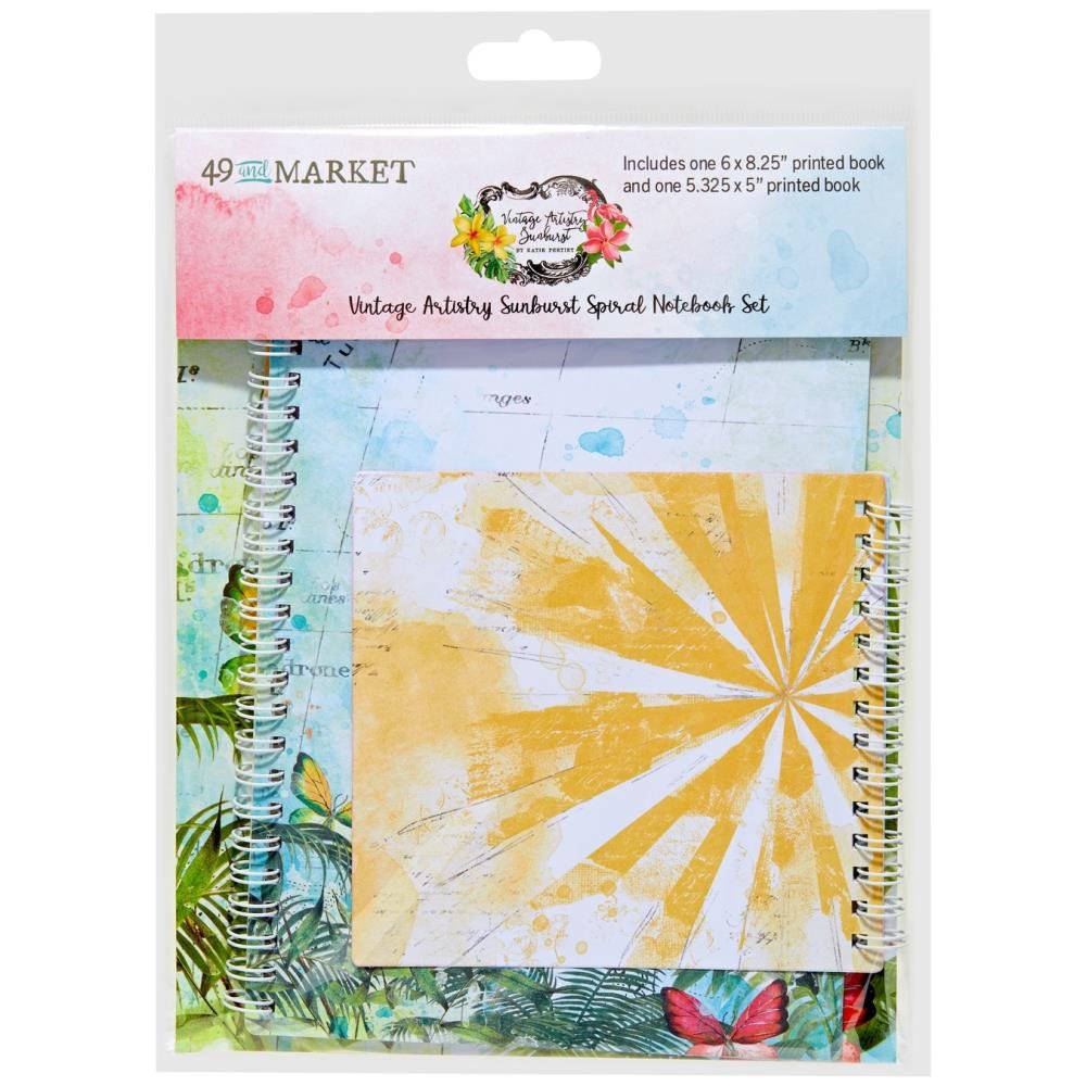 *PRE-ORDER* 49 & MARKET VINTAGE ARTISTRY SUNBURST SPIRAL NOTEBOOK SET
