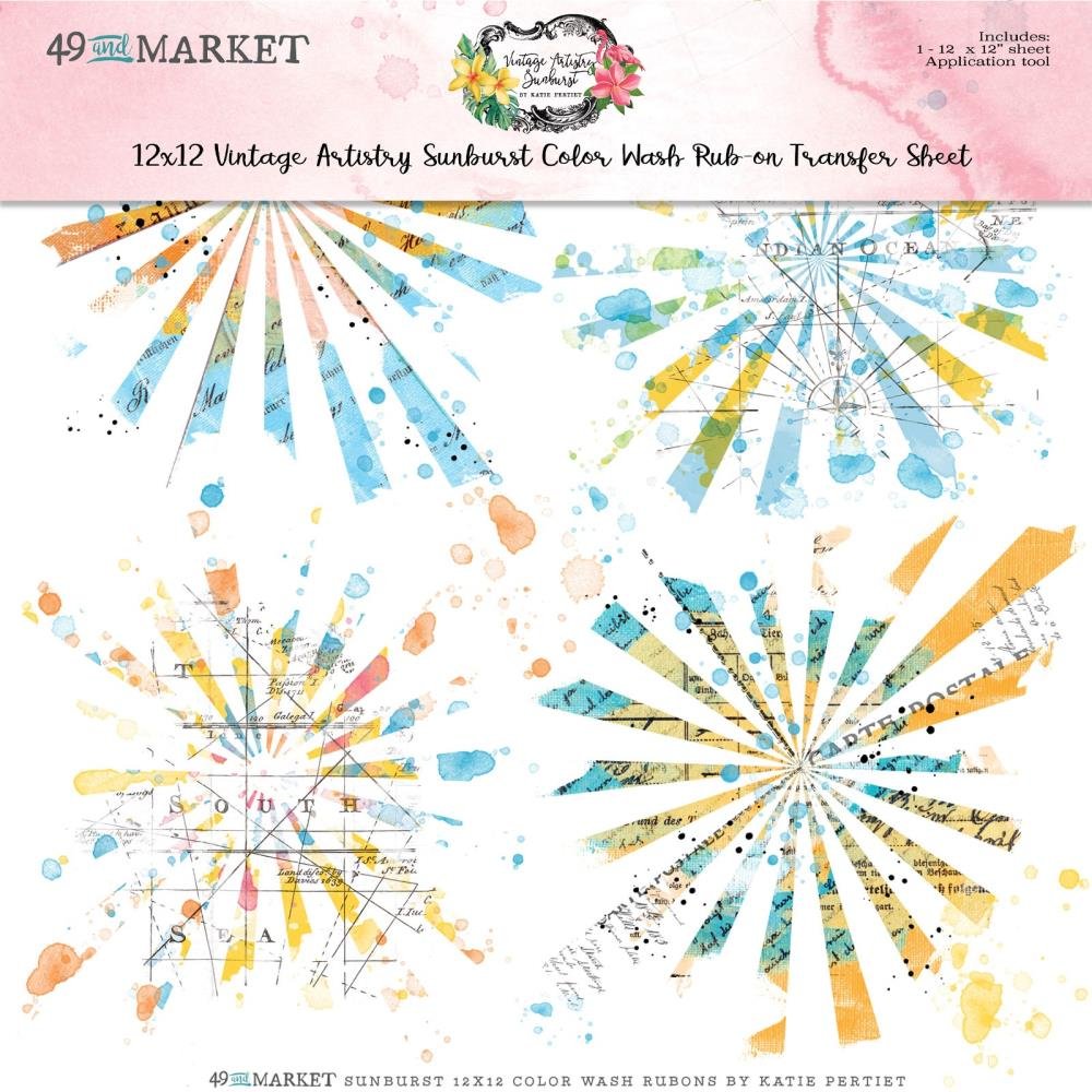 *PRE-ORDER* 49 & MARKET VINTAGE ARTISTRY SUNBURST 12" X 12" COLOR WASH