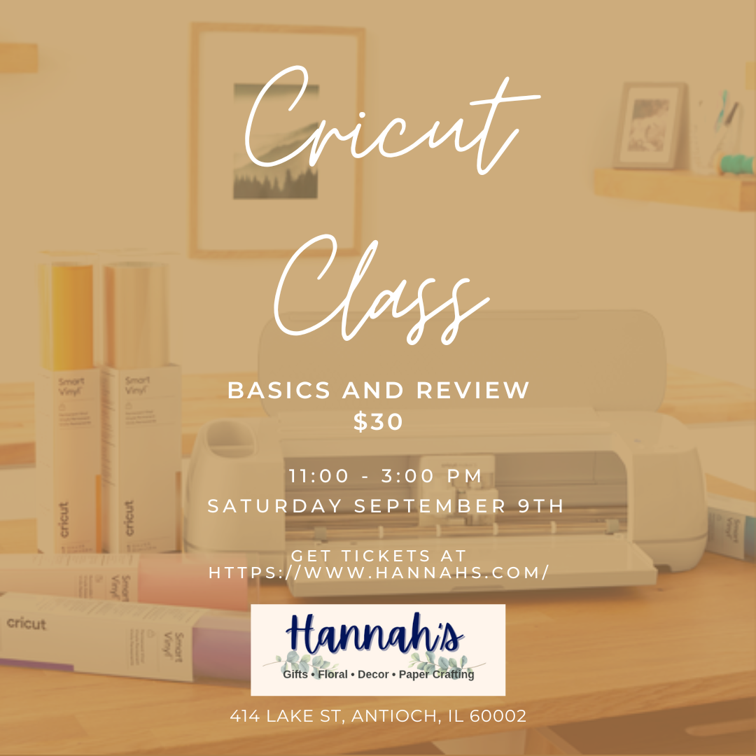 Cricut Class Basics and Review