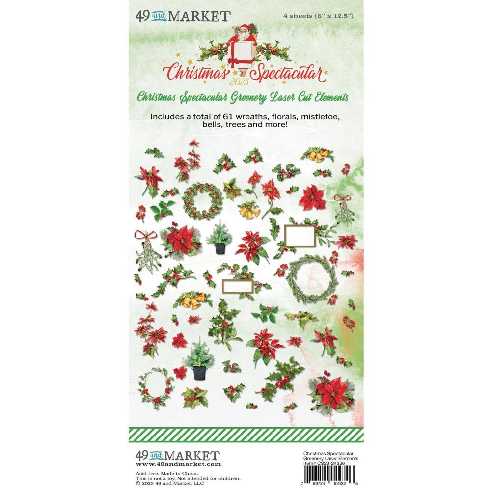 *PRE-ORDER* 49 & MARKET CHRISTMAS SPECTACULAR LASER CUT OUTS GREENERY