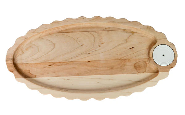 Nora Fleming Maple Scalloped Board