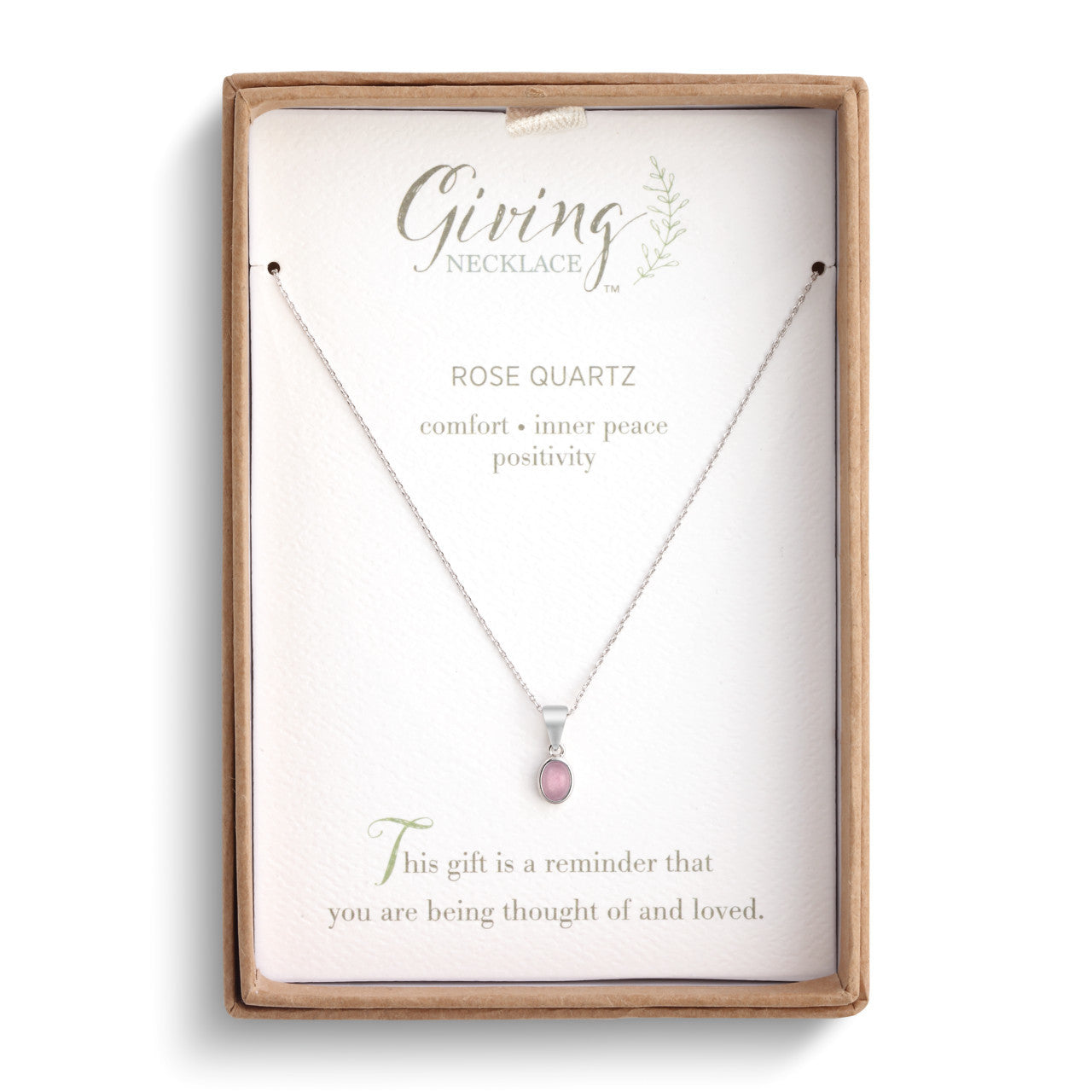 The Giving Necklace - Rose Quartz